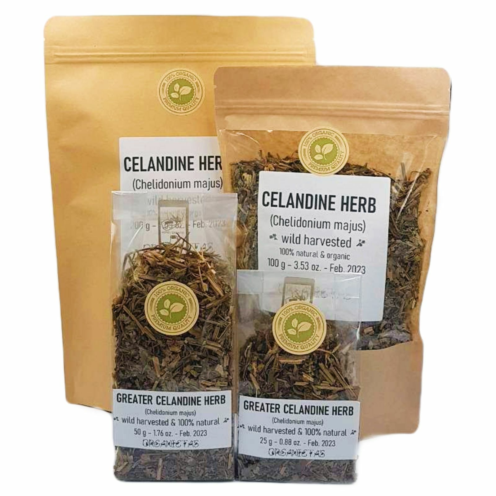 Greater CELANDINE Herbal Tea Organic Premium Quality Dried Loose Herb 50-200g