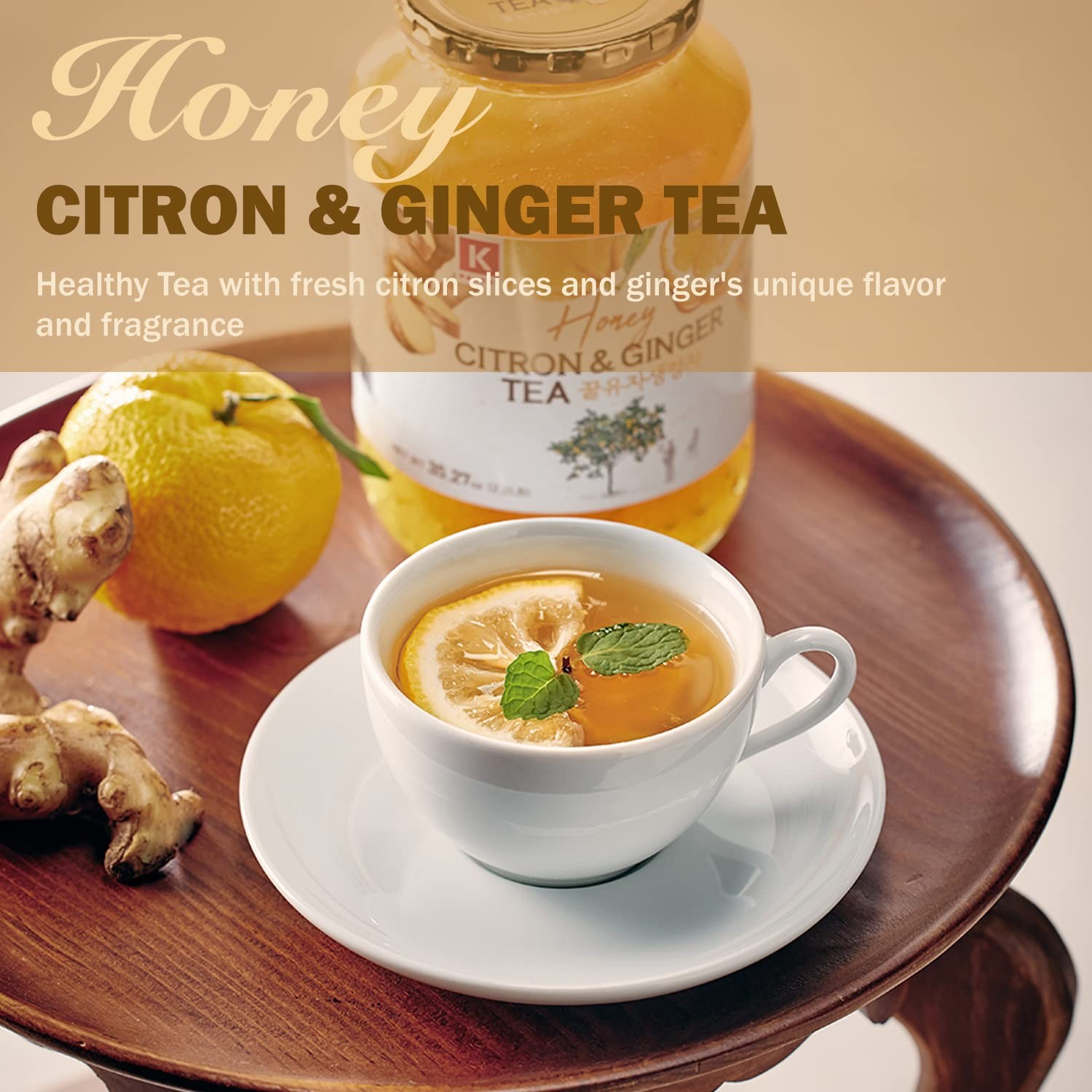Korean Yuja Tea Honey Citron & Ginger – Yuzu Marmalade Concentrate with Real …