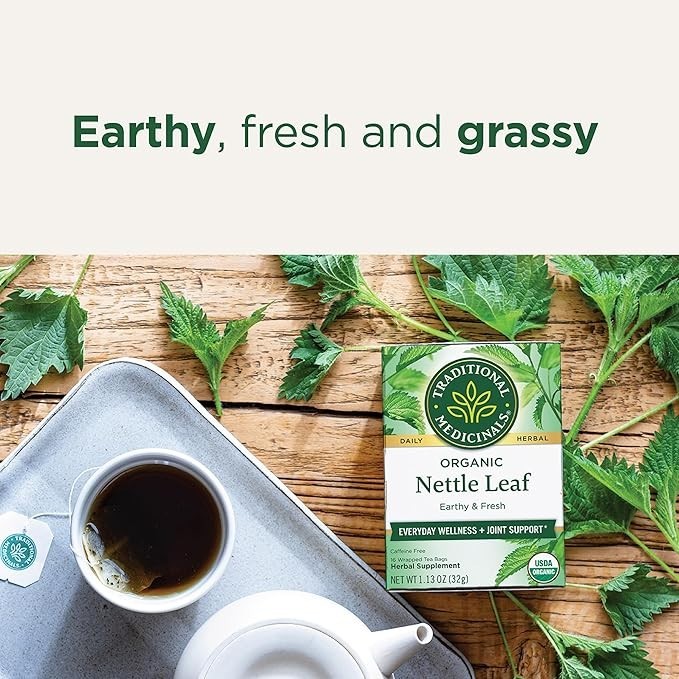 Organic Nettle Leaf Herbal Tea Supports Joint Health & Overall Wellness (Pack 1)