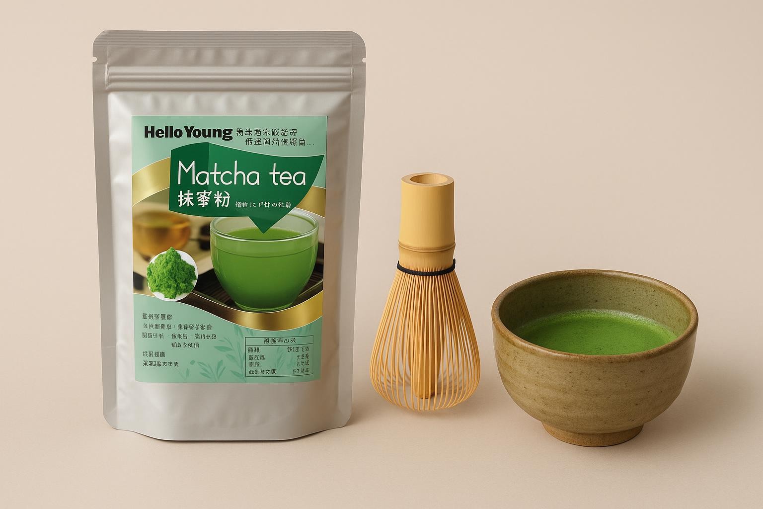 Organic Ceremonial Grade Matcha Powder 250g Green Tea Latte Morning Drink