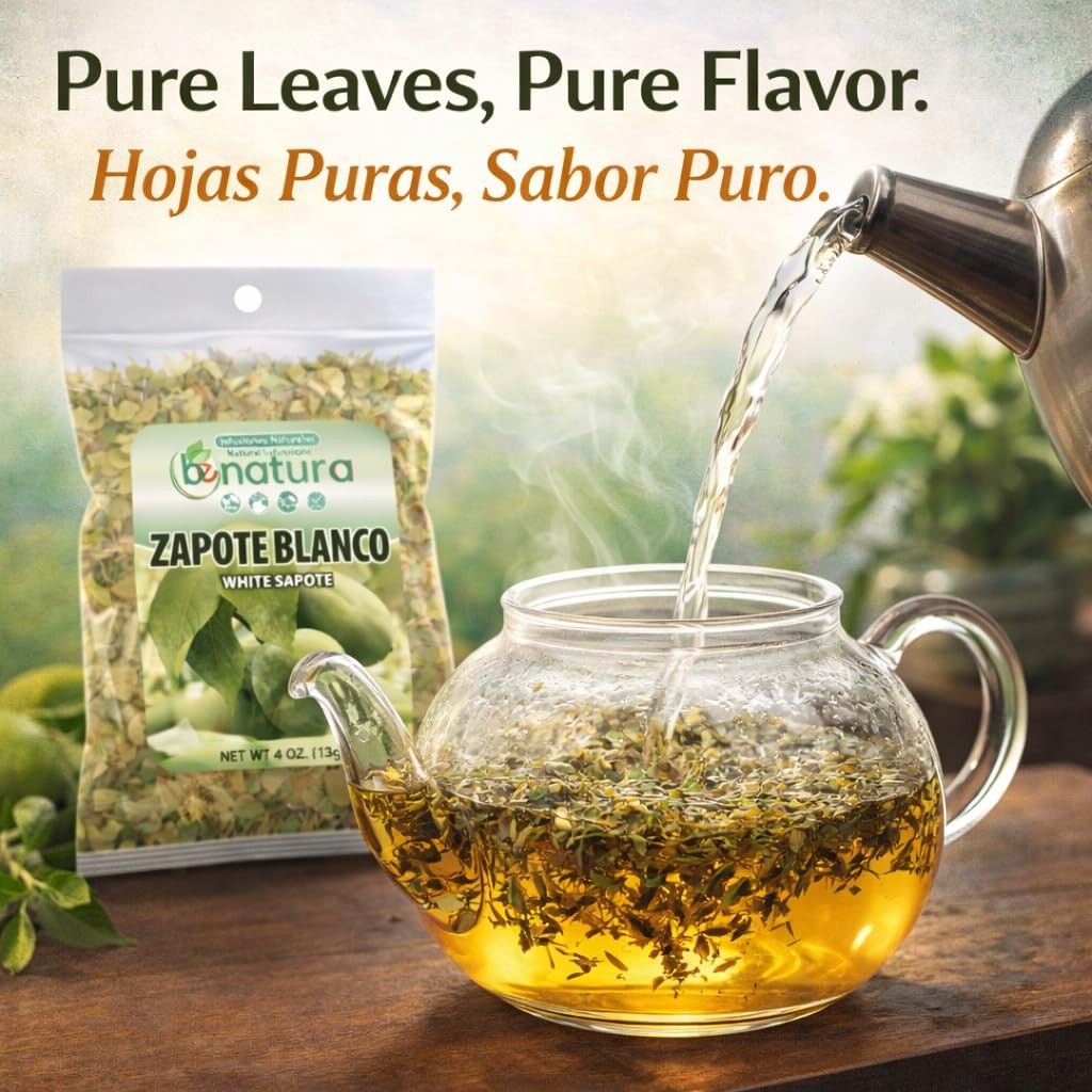 Zapote Blanco Herbal Tea 4 oz- 100% Natural White Sapote Leaves from Mexico