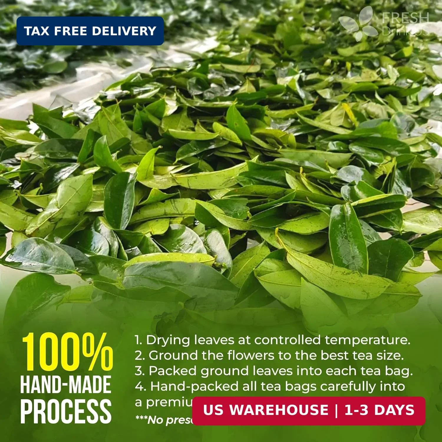 FreshDrinkUS, Premium Tea Herbal Loose Leaves, Tea for Tea Lovers, Loose Leaves