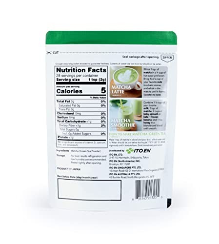 Ito En Unsweetened Matcha Green Tea Powder 2 Ounce Premium Quality Tea
