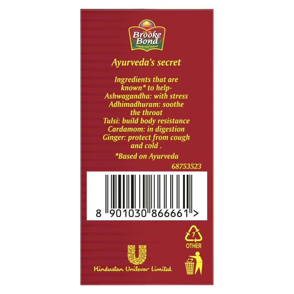 Brooke Bond Red Label Ginger, Brooke Bond 3 Roses Natural Care Tea