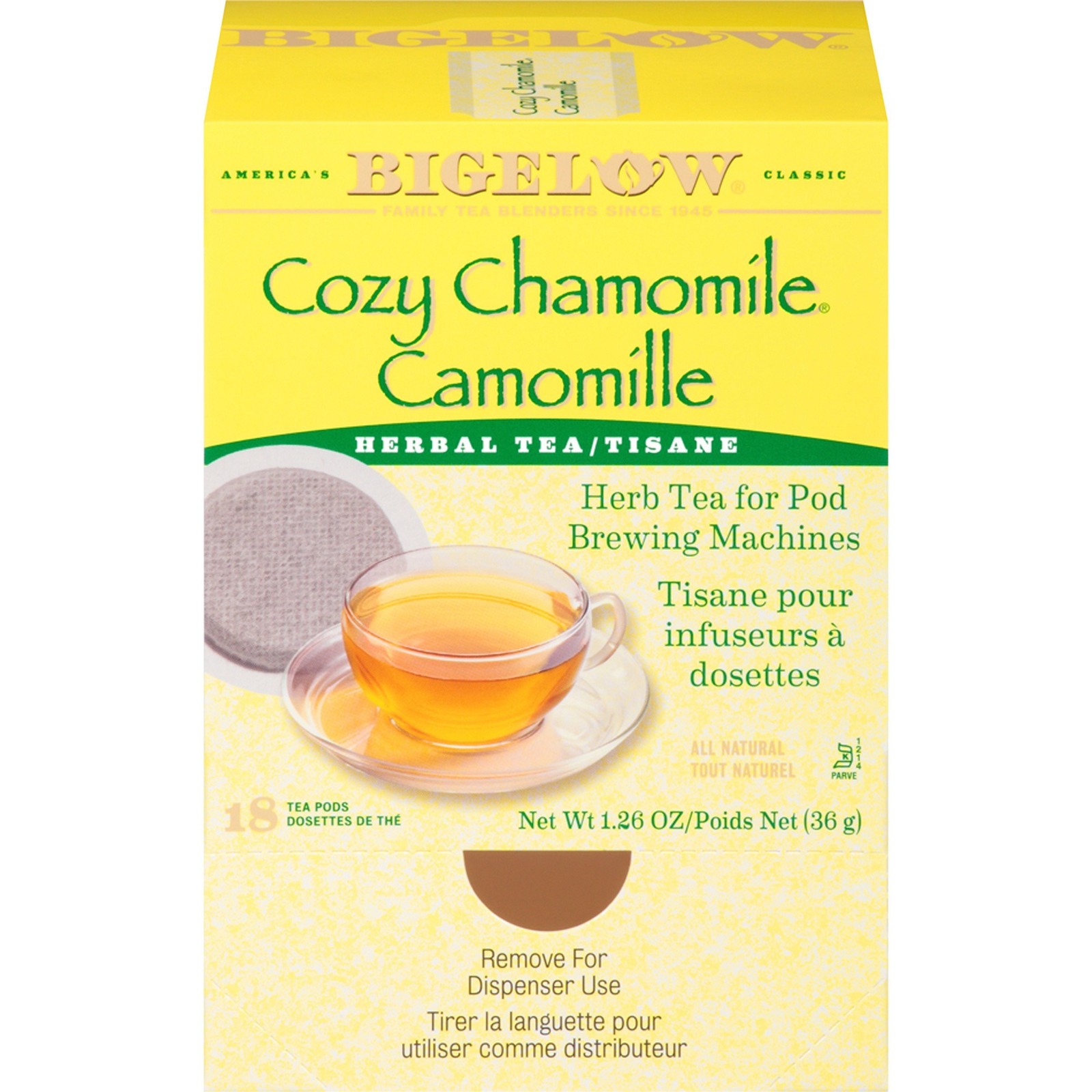 Bigelow Cozy Chamomile Herbal Tea Pod (10906)