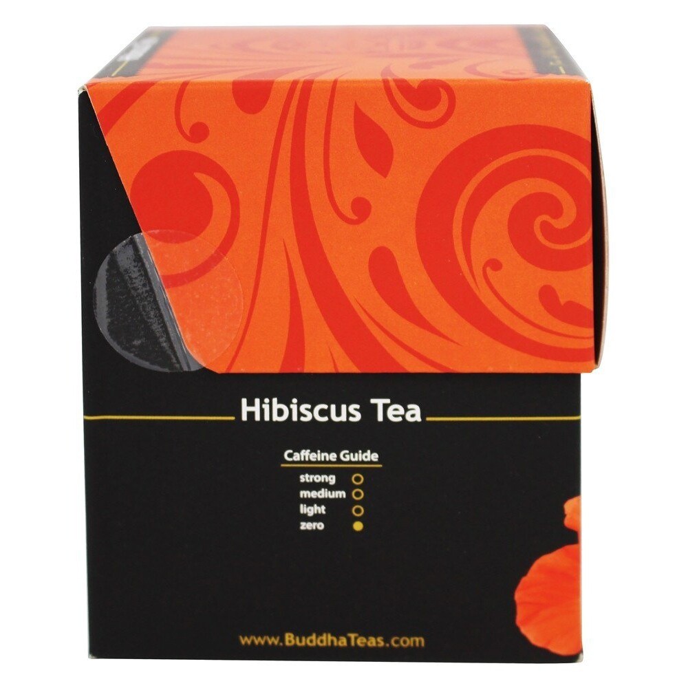 Buddha Teas 100% Organic Herbal Hibiscus Tea, 18 Tea Bags