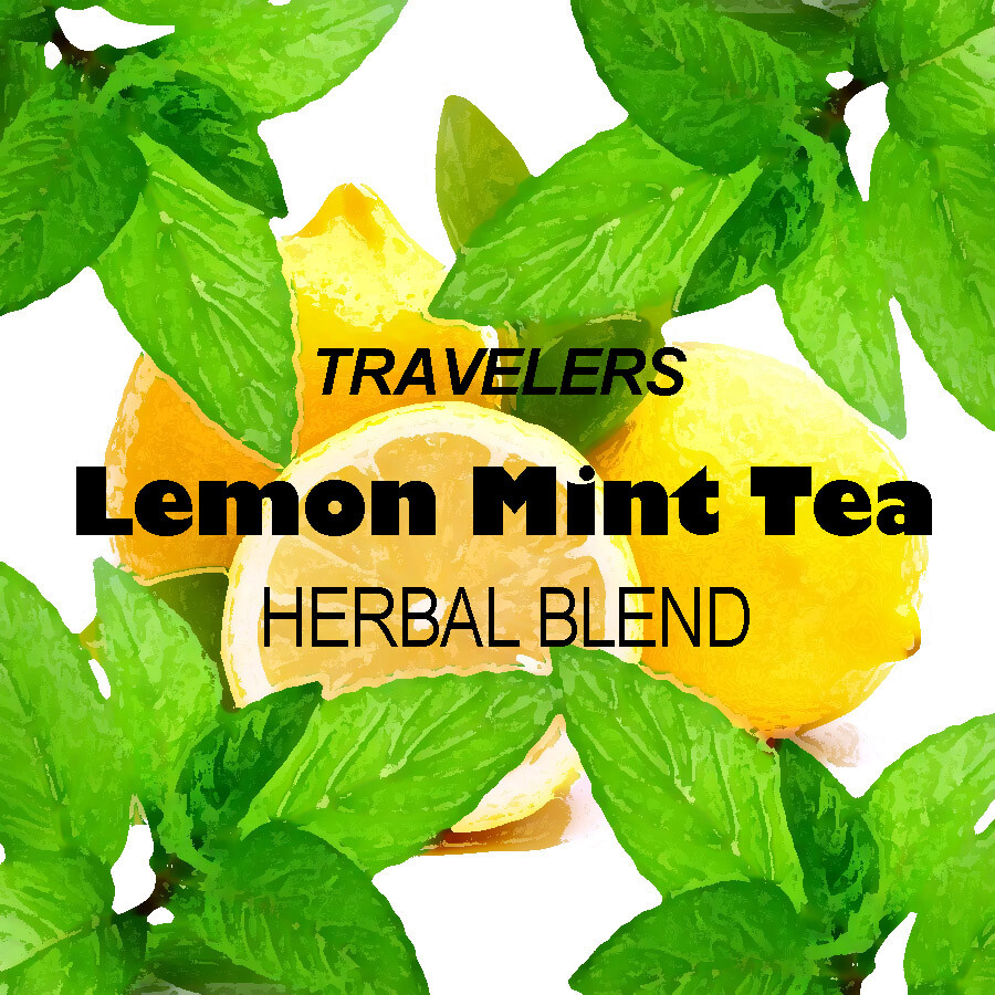 Travelers Lemon Mint Herbal Tea (Blend), loose/bulk from $2.75 (1 oz.)