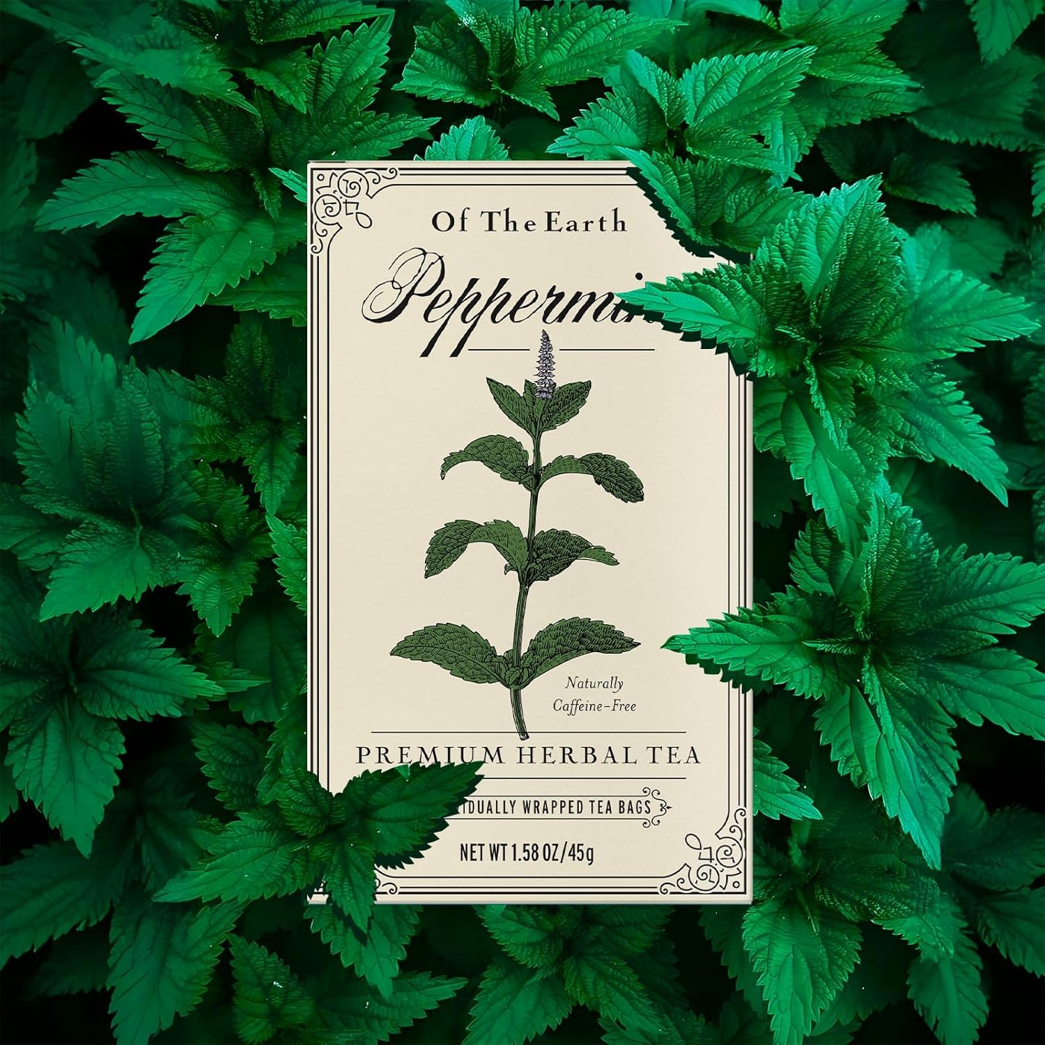 Of The Earth Organic Pure Peppermint Herbal Tea 30 Bags, 1.58 oz