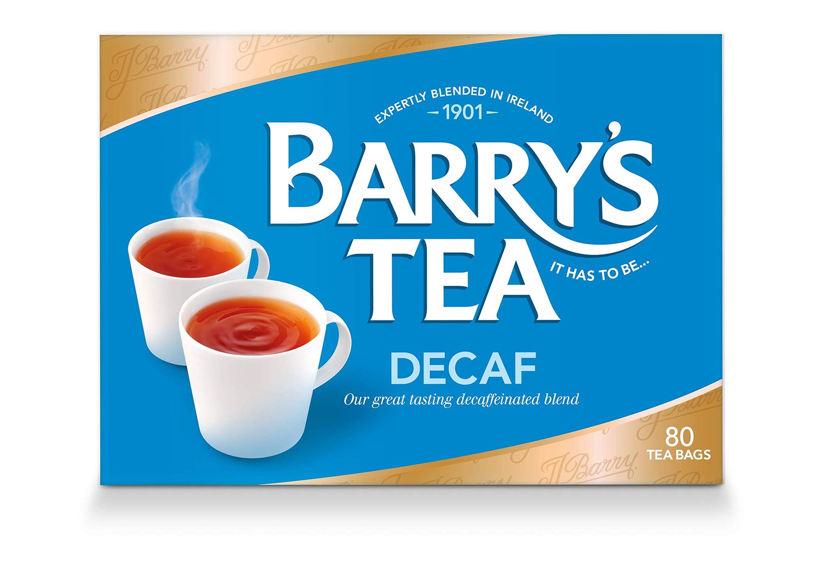 Barry’s Tea Decaf Blend 80 Teabags (3 Pack), Fresh from 80 Count (Pack of 3)