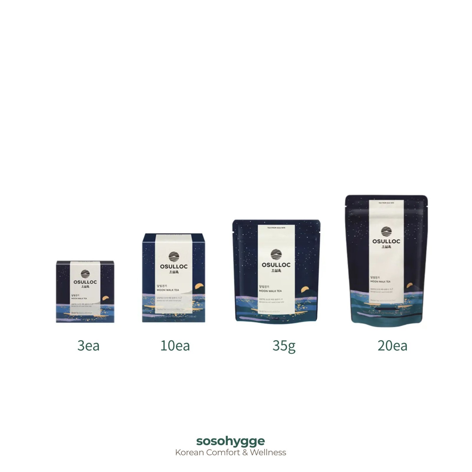 OSULLOC Jeju Moon Walk Pear Oolong Tea 3 Pyramid Teabags