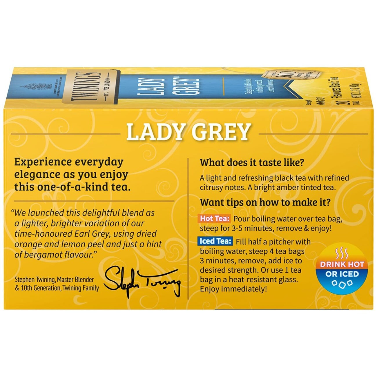 Twinings Lady Grey Black Tea – 20 tea bags