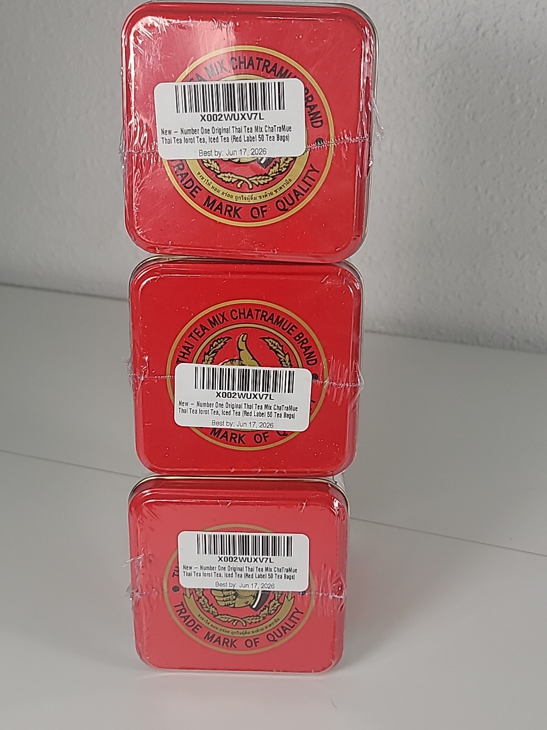 Lot Of 3 Original Thai Tea Mix Thailand Product Drink and Refreshing Beverage
