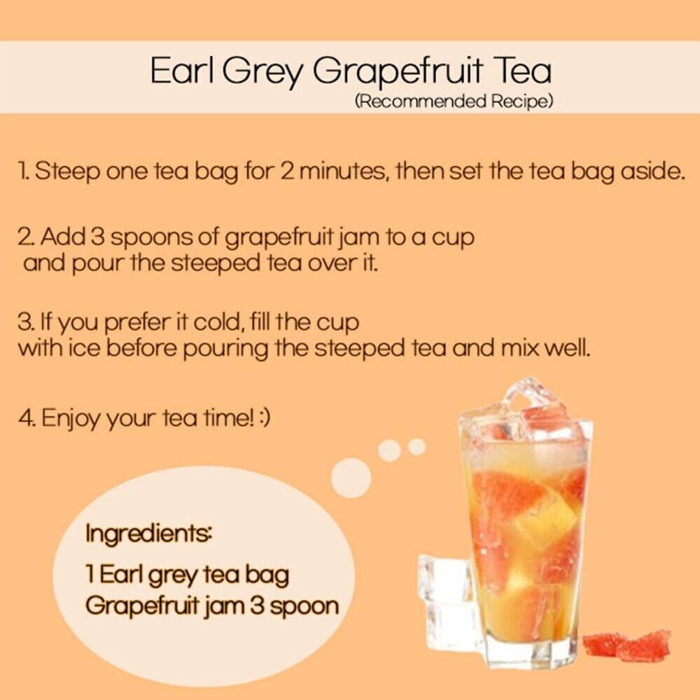 [GAGOPA] 100% Pure Organic Earl Grey Herbal Tea 1g x 10Teabags (5-Pack, 50ea)