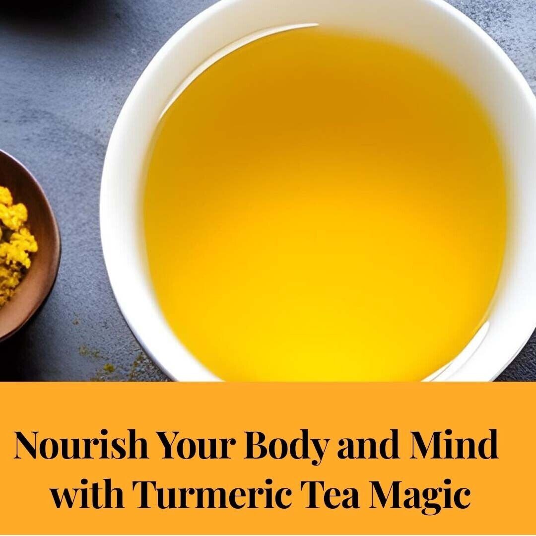75 Bolsitas de Té De Cúrcuma, Cúrcuma Con Pimienta Negra, Turmeric Tea Blend