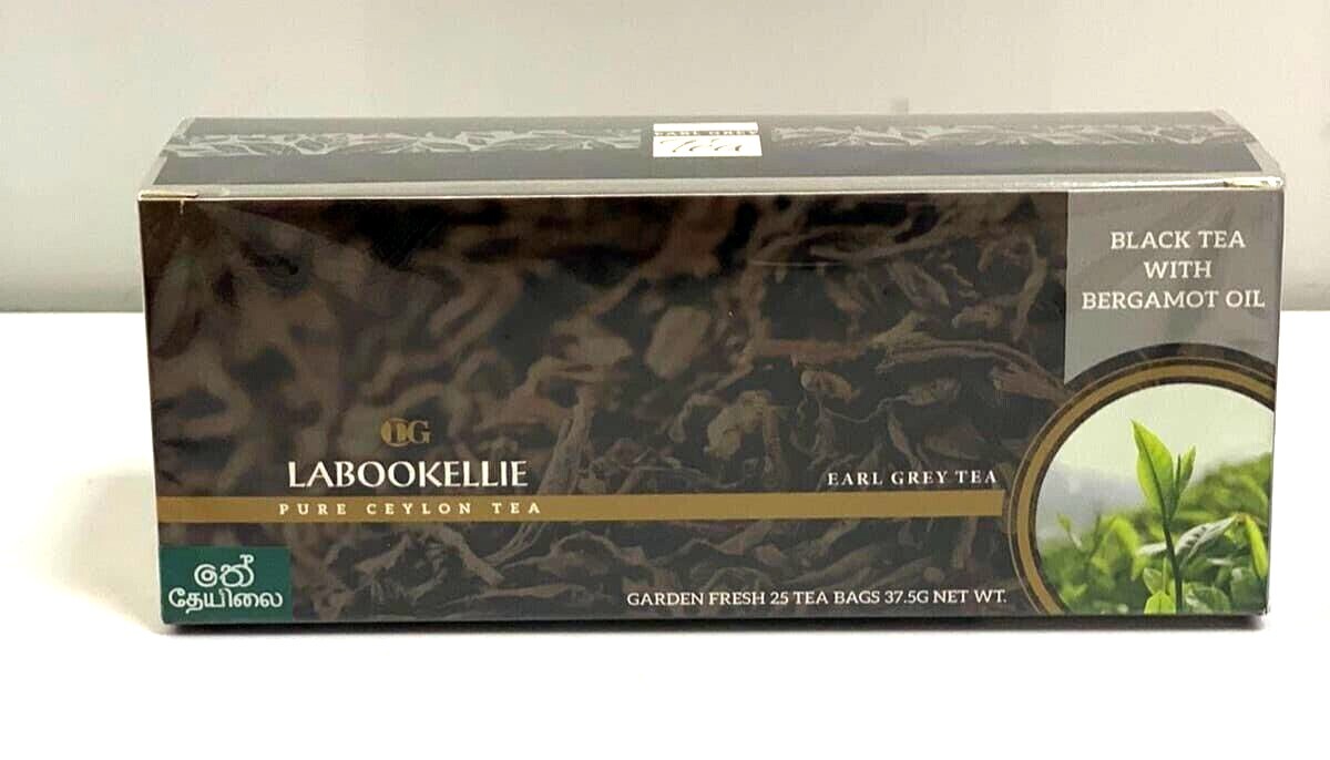 Ceylon Organic Black Tea Damro Labookellie 25 Bags 100% Natural Flavored Tea