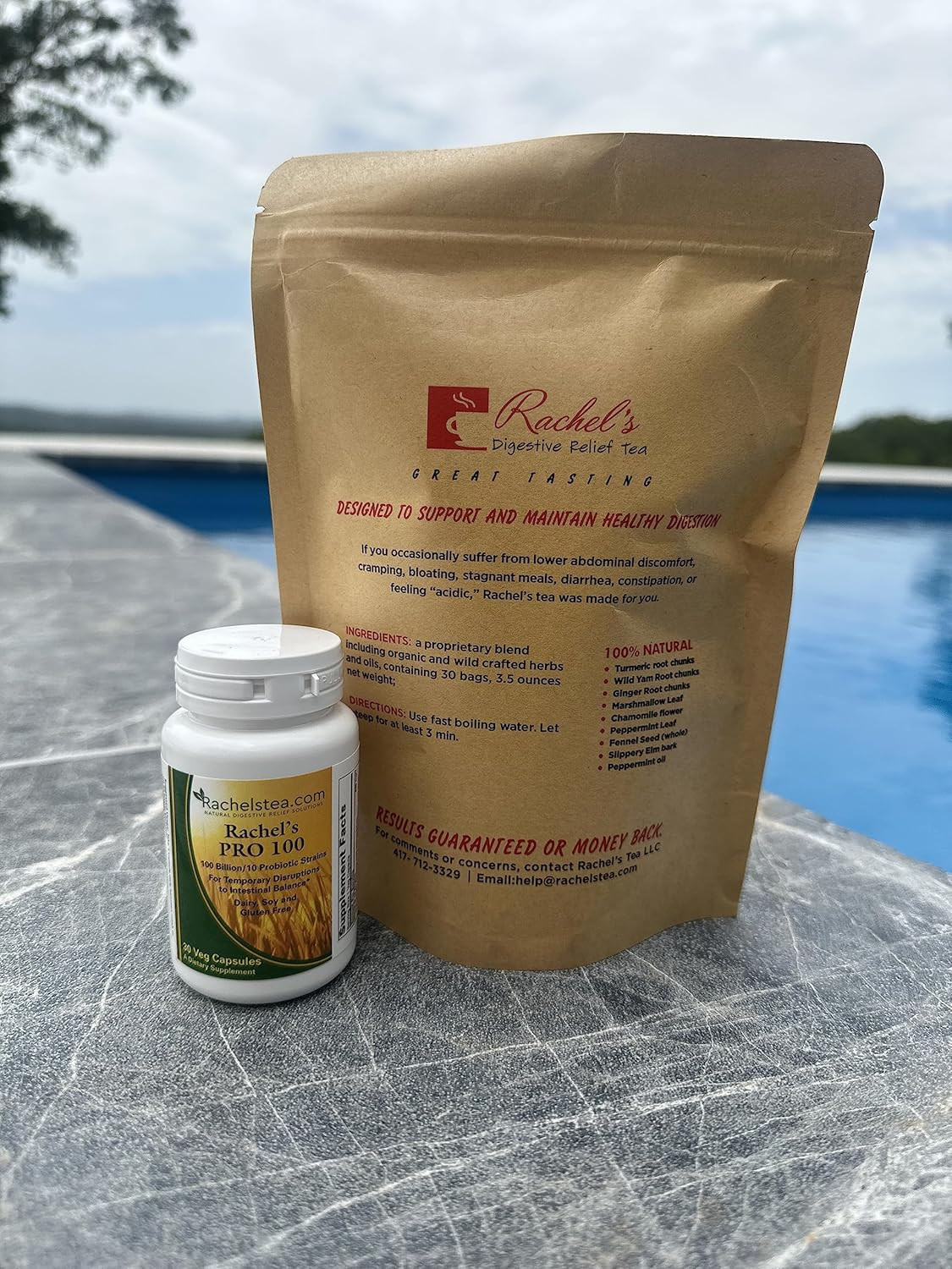 Rachel’s Tea: Herbal Blend with Probiotics – 30 Bags, 60 Cups