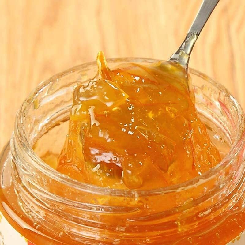 HANASIA Citron Honey Korean Citron Fruit Tea 4 Glass Jars 35.3 oz. (1 kg)