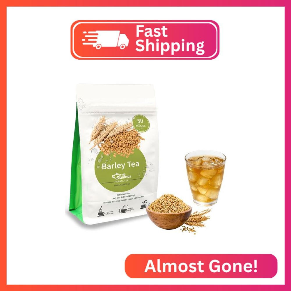 Samcci – Barley Tea, 4g×50 Count Premium Natural Roasted Barley Tea Bags – Non-G