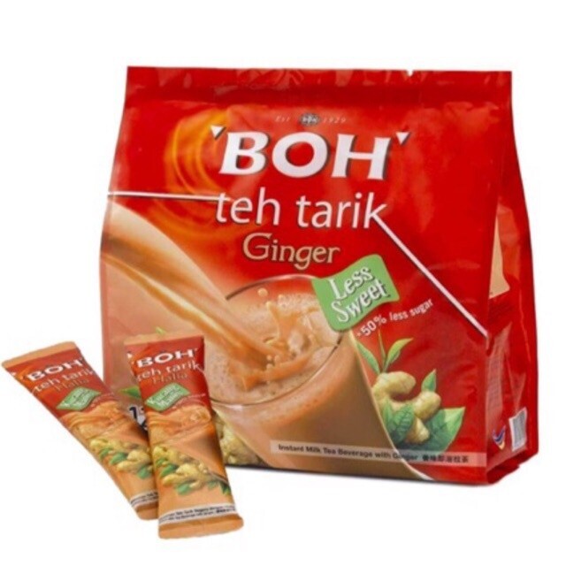 5 Packs (60 Sticks x 26g) BOH Teh Tarik INSTANT GINGER MILK TEA Drink Beverage