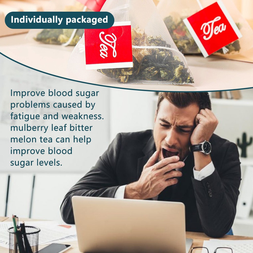 Mulberry Leaf Bitter Melon Tea Help Maintain Healthy Blood Sugar Levels 30 Packs