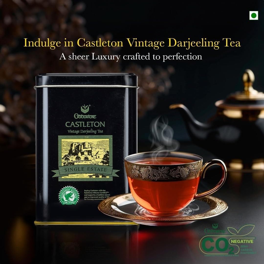 GOODRICKE Castleton Vintage Darjeeling Tea Single Estate Whole Leaf Premium 250g