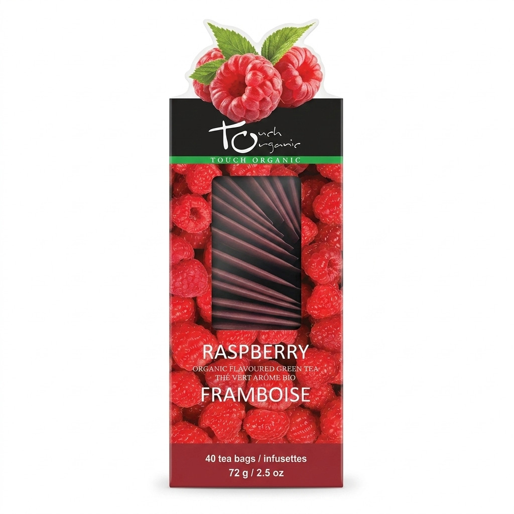Touch Organic Strawberry White Tea- 40 Tea Bags-2.5oz