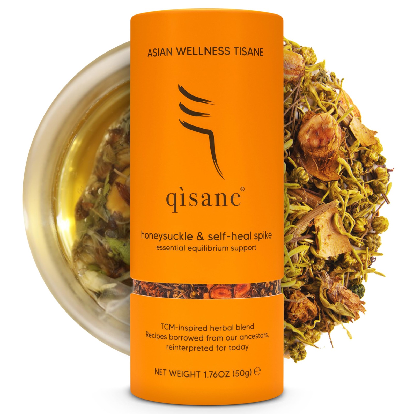 Qìsane Organic Honeysuckle Tea Bags with Chinese Medicinal Plants – Dried Hon…