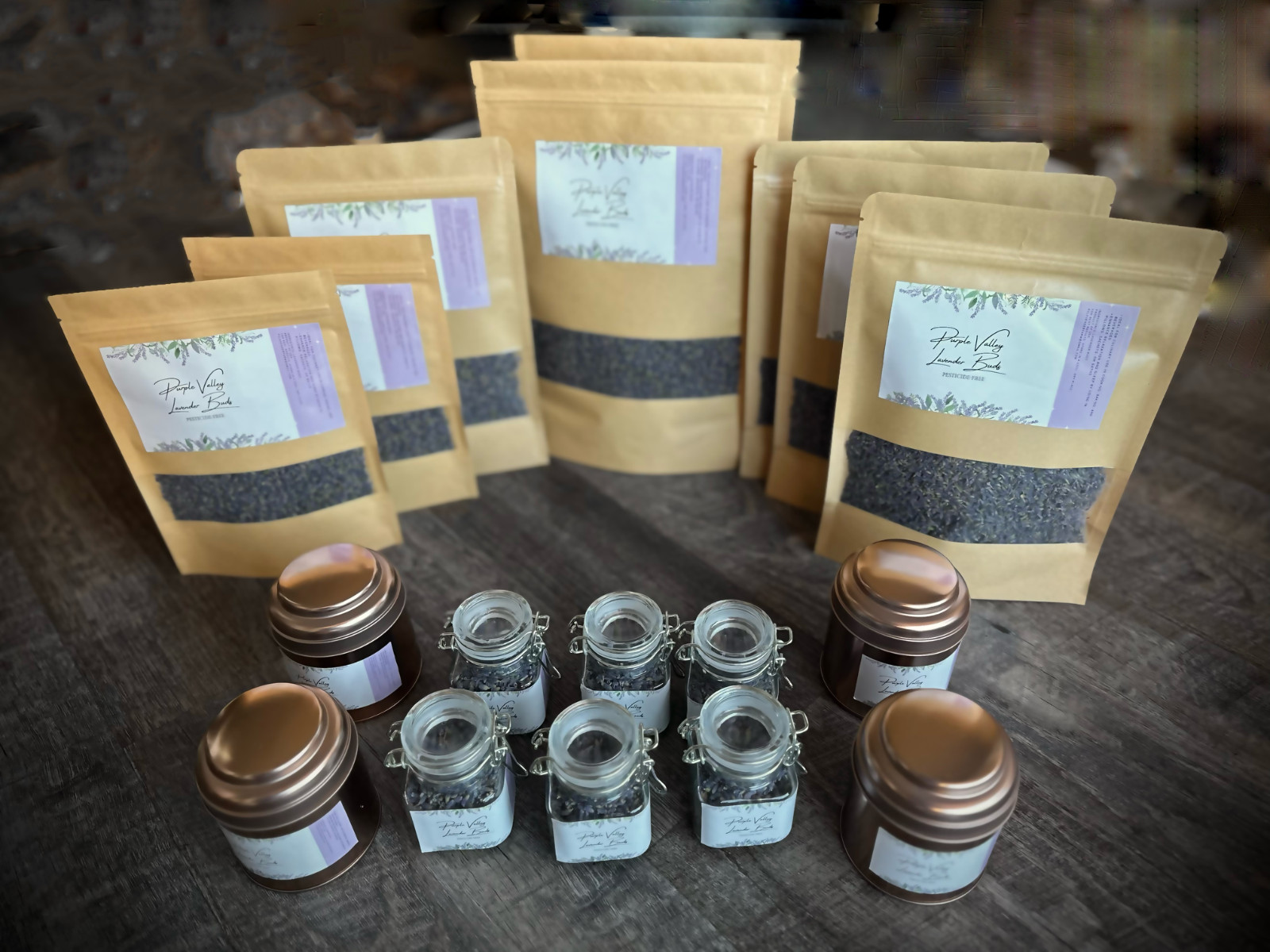 Certified Organic Culinary Herbal Tea Lavender Flower Buds, Proudly grown in CA