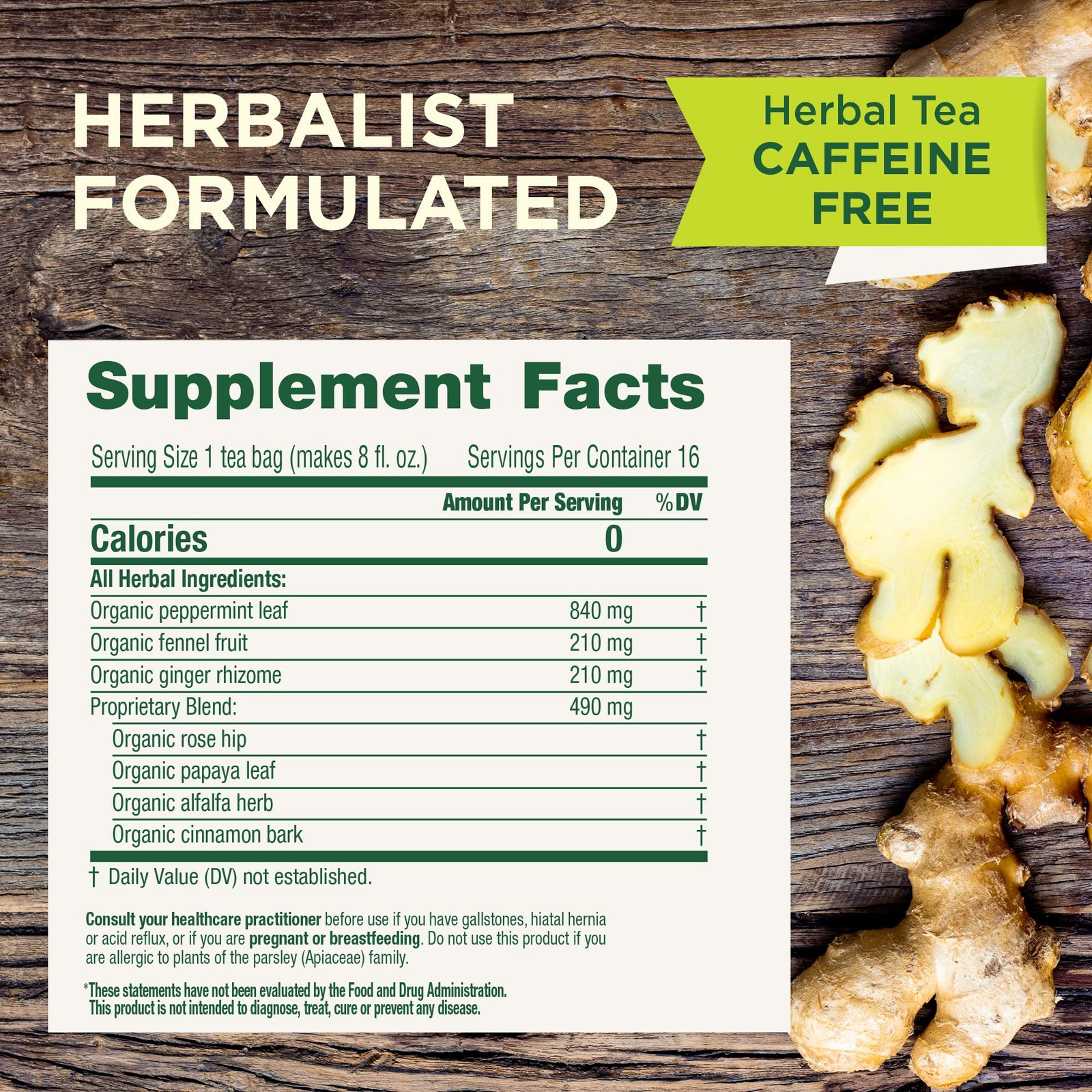 Traditional Medicinals Organic Belly Comfort Peppermint 96 Count (Pack of 6)
