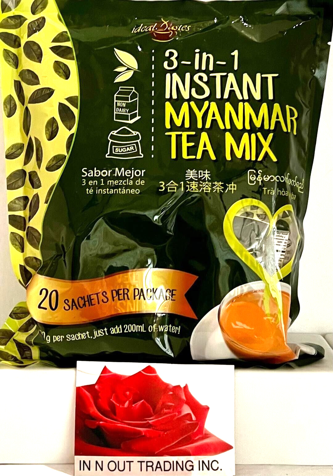 Ideal Taste 3-In-1 Instant Myanmar Tea Mix 20 Sachets x 30g~3/2026