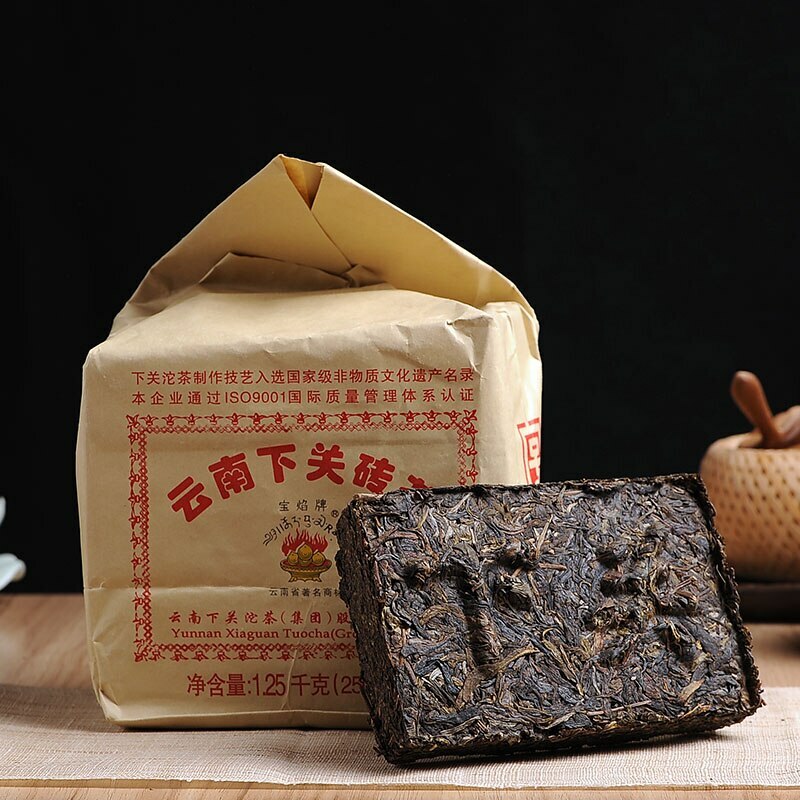 2021 Xiaguan Baoyan Pu-Erh Xia Guan Flame Tibetan Tea Puer Tea Brick Raw 250g