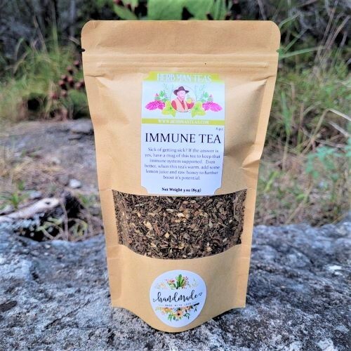 IMMUNE TEA -proven Immune formula to never get a cold by mater herbalist -3 oz.