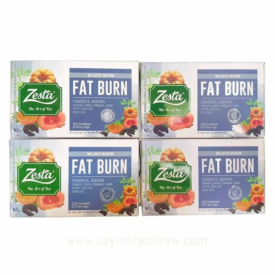 Zesta Ceylon Black tea with Fat Burn Antioxidant Cinnamon Pepper Garcinia Cumin