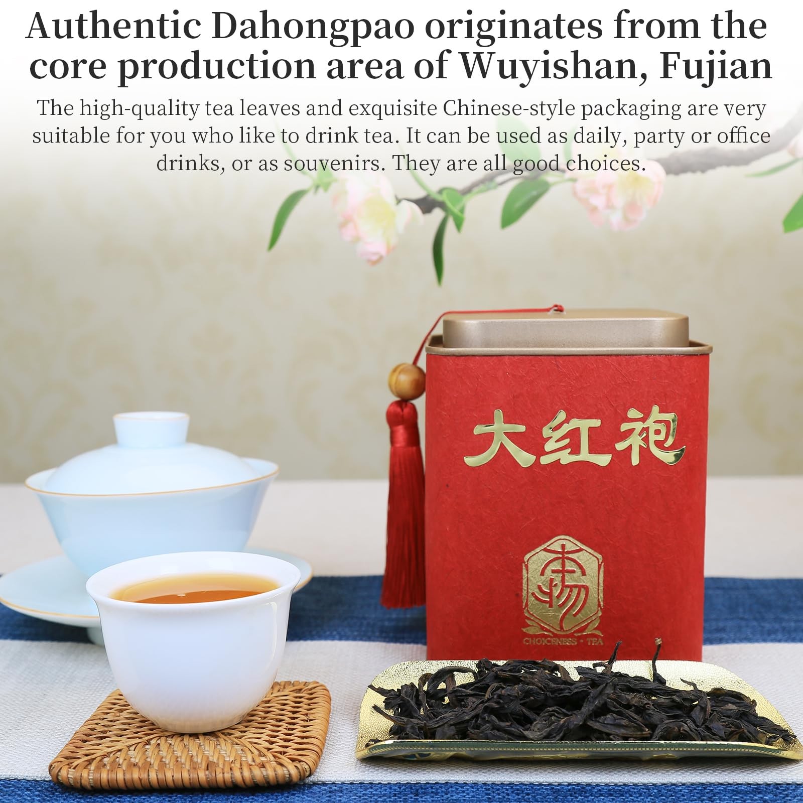 Dahongpao Oolong Tea Wuyi Mountain Big Red Robe Natural Loose Leaf 120g