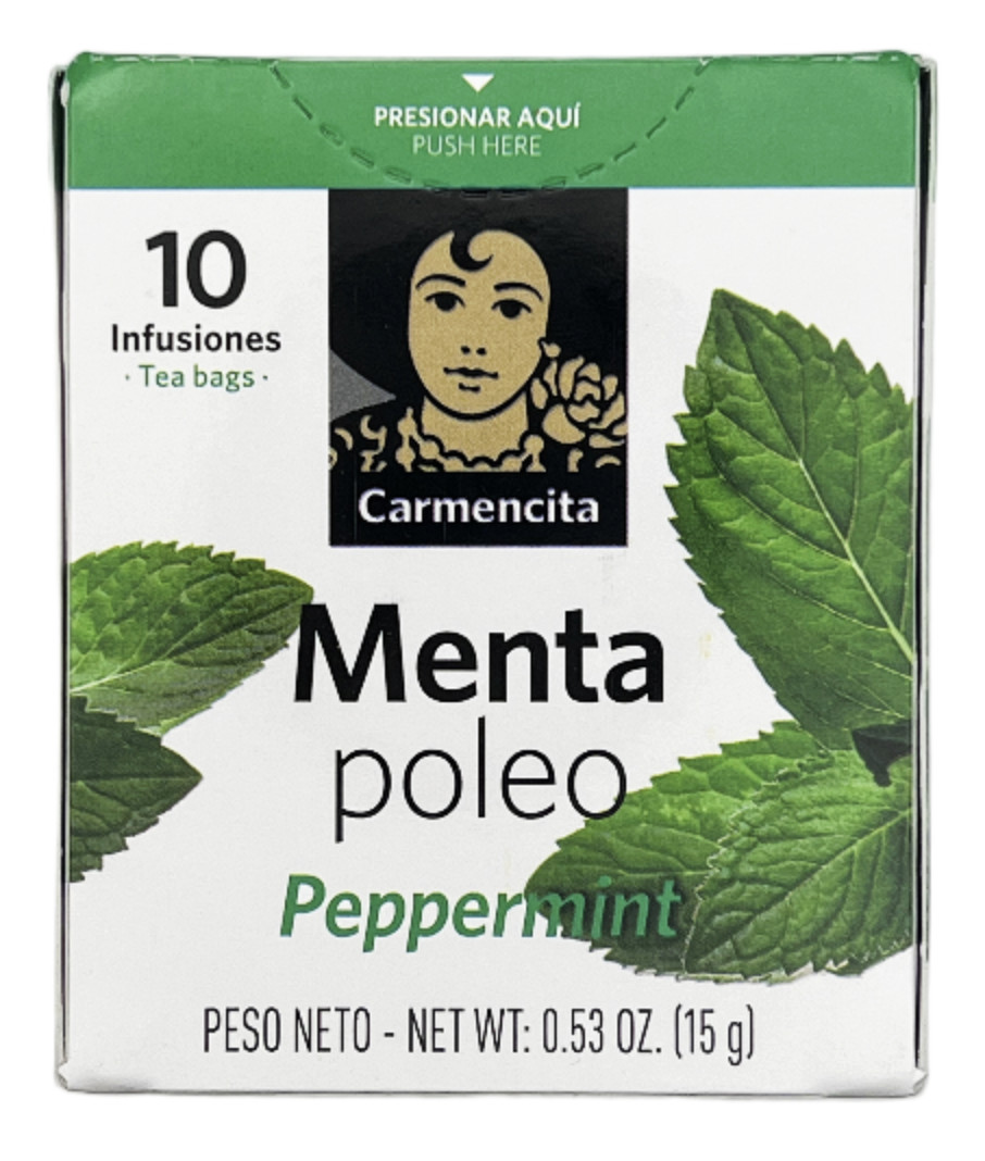 Carmencita Peppermint Tea .53 oz 10 Bags