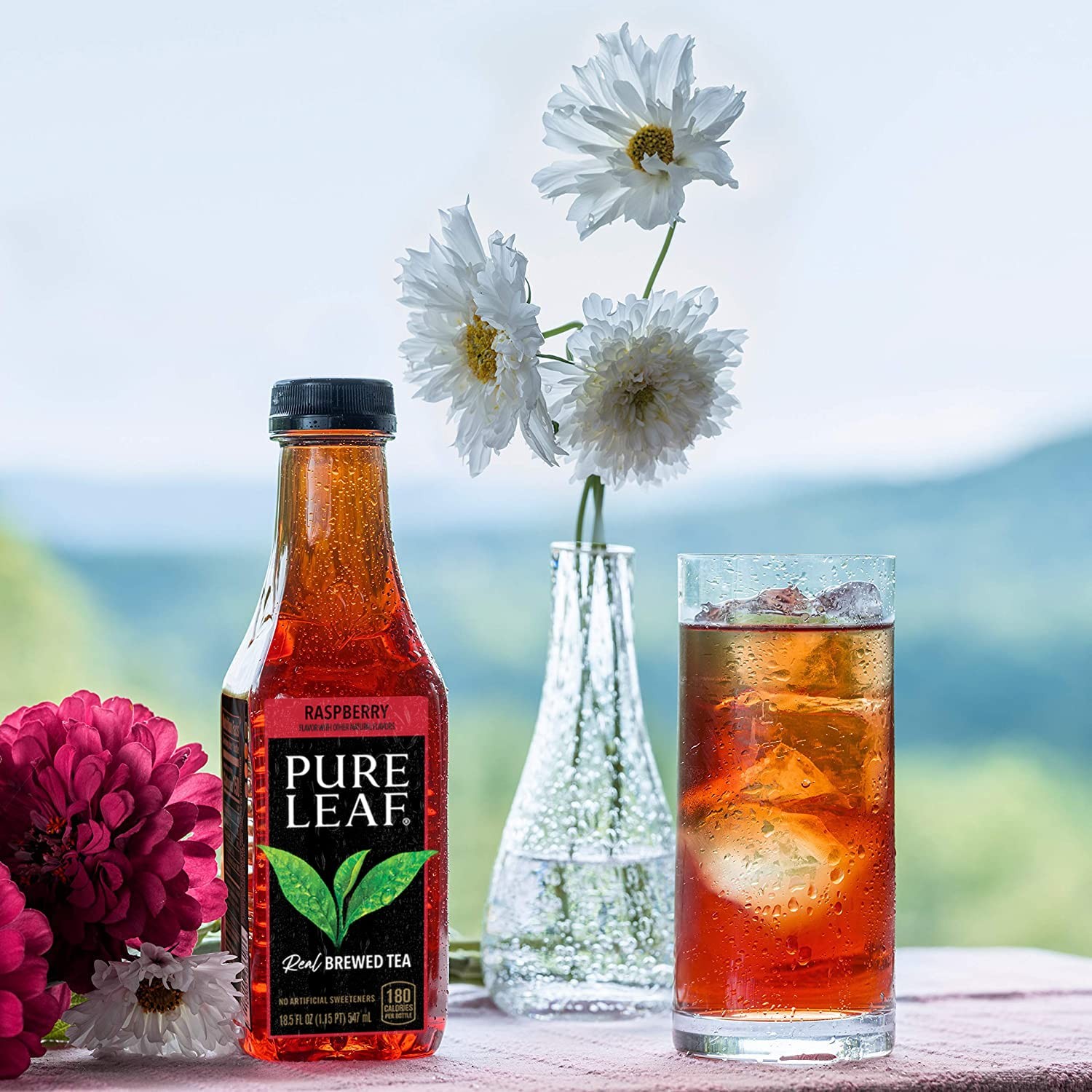 Pure Leaf Iced Tea 3 Flavor Variety Pack 18.5 Oz Bottles Pack of 6 Sweetened