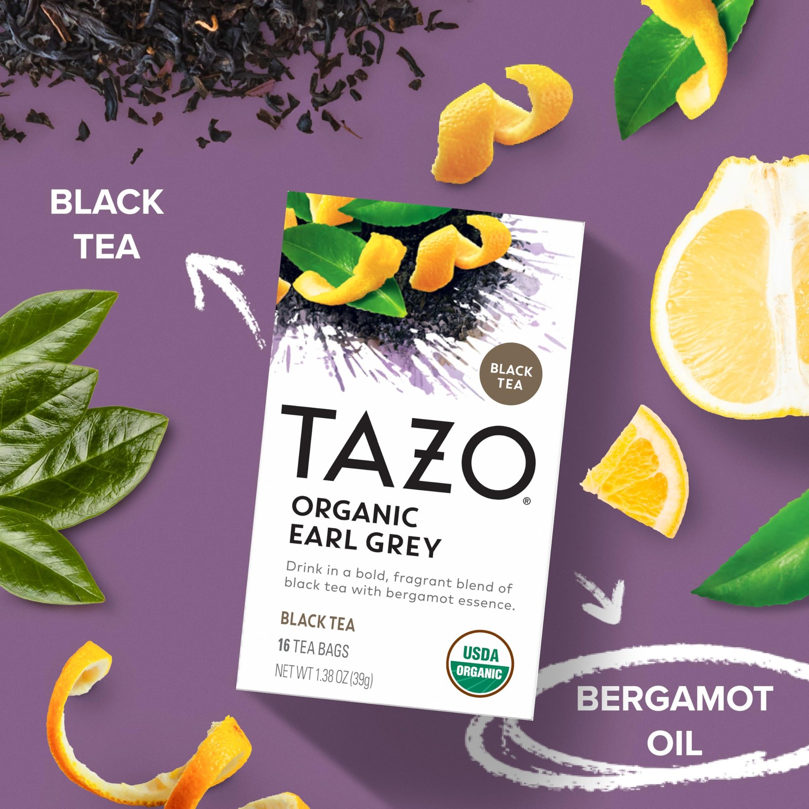 TAZO Organic Earl Grey for Health and Wellness, High (96 Tea Bags)