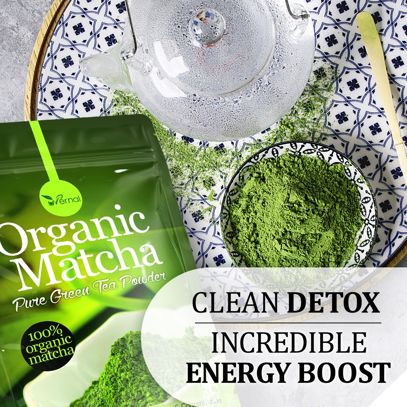 10 PACK Organic Matcha Green Tea Powder (4 Oz) – 100% Pure Easy to Mix