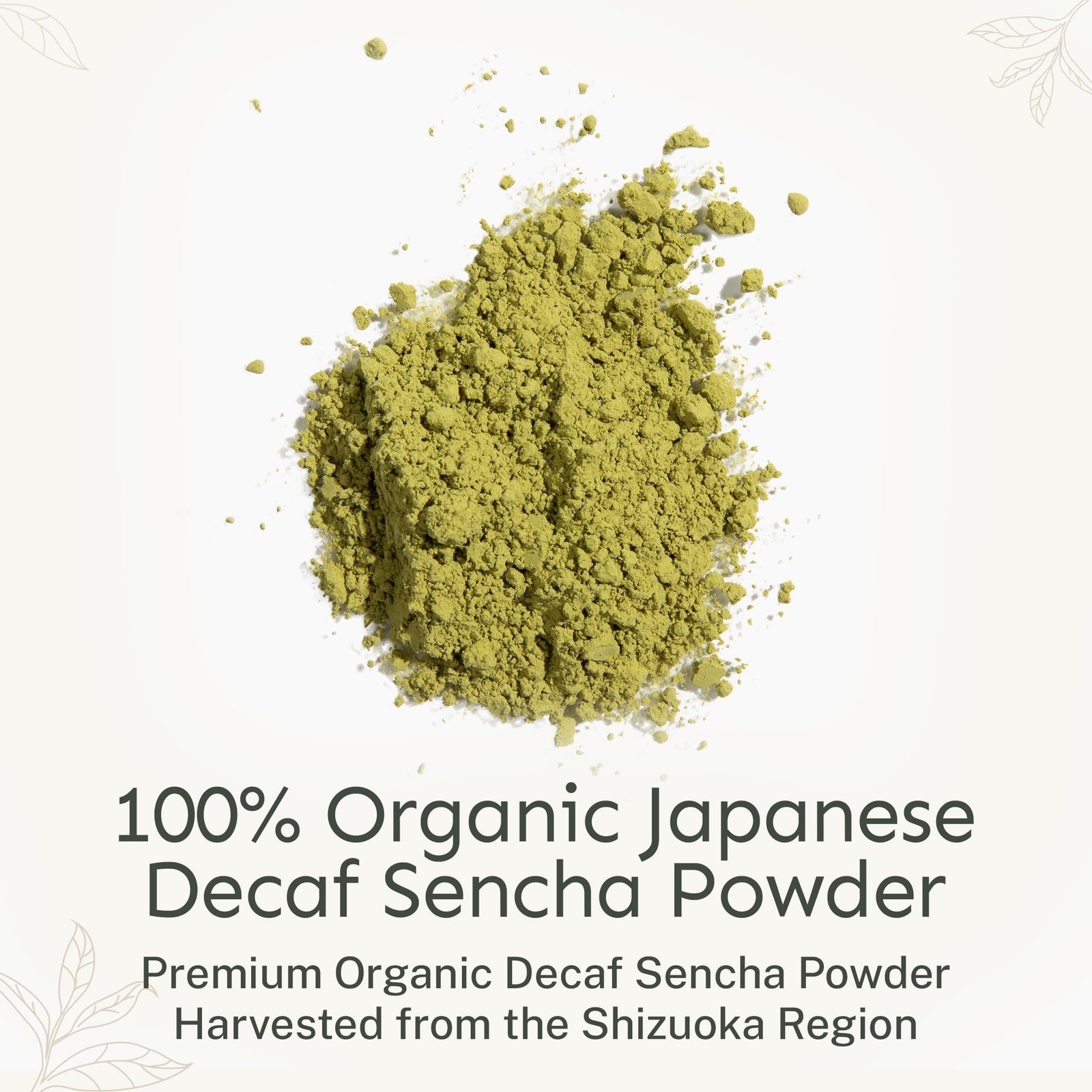 Yu Tea Decaf Organic Sencha Green Powder, 100 1 Pouch (100 Servings)