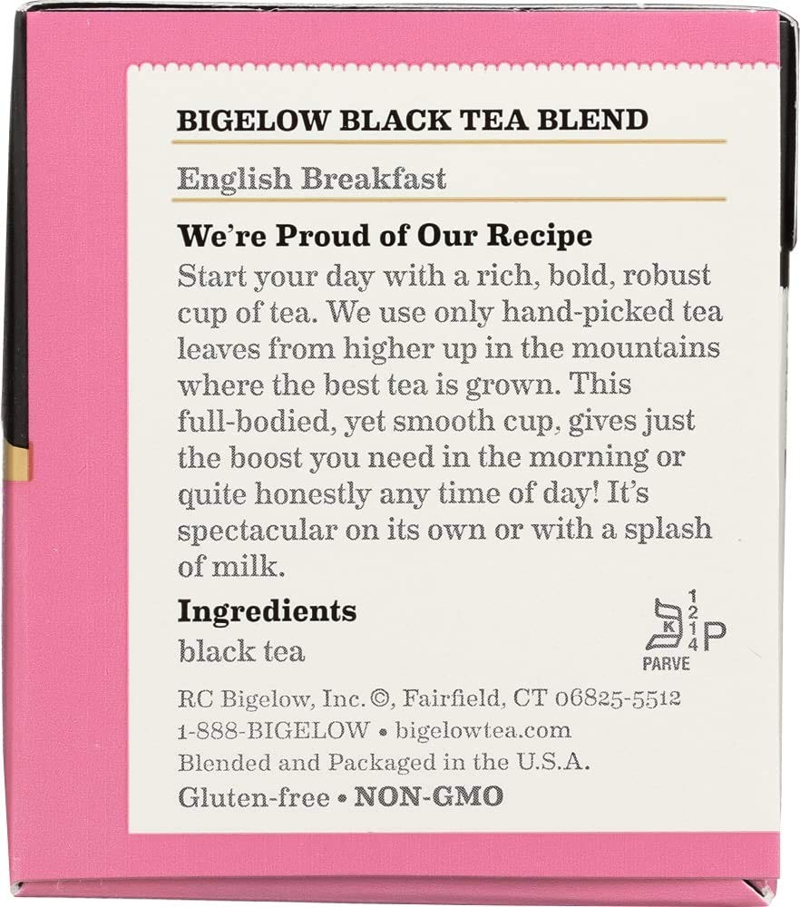 Bigelow Tea, 20 Bags – English Breakfast (3 Pack) 20 Count (Pack of 3)