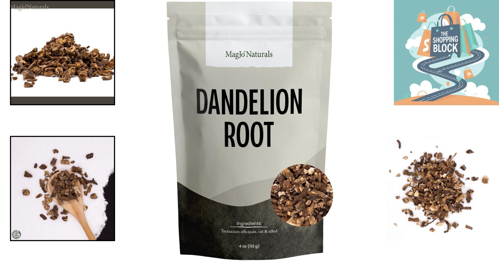 Naturals Dandelion Root Loose Tea 4 oz, Wild-Crafted, Caffeine-Free