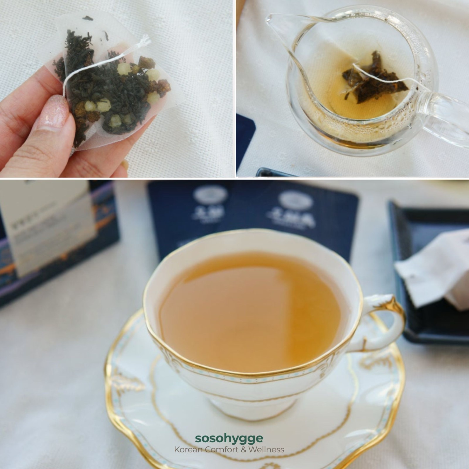 OSULLOC Jeju Moon Walk Pear Oolong Tea 3 Pyramid Teabags