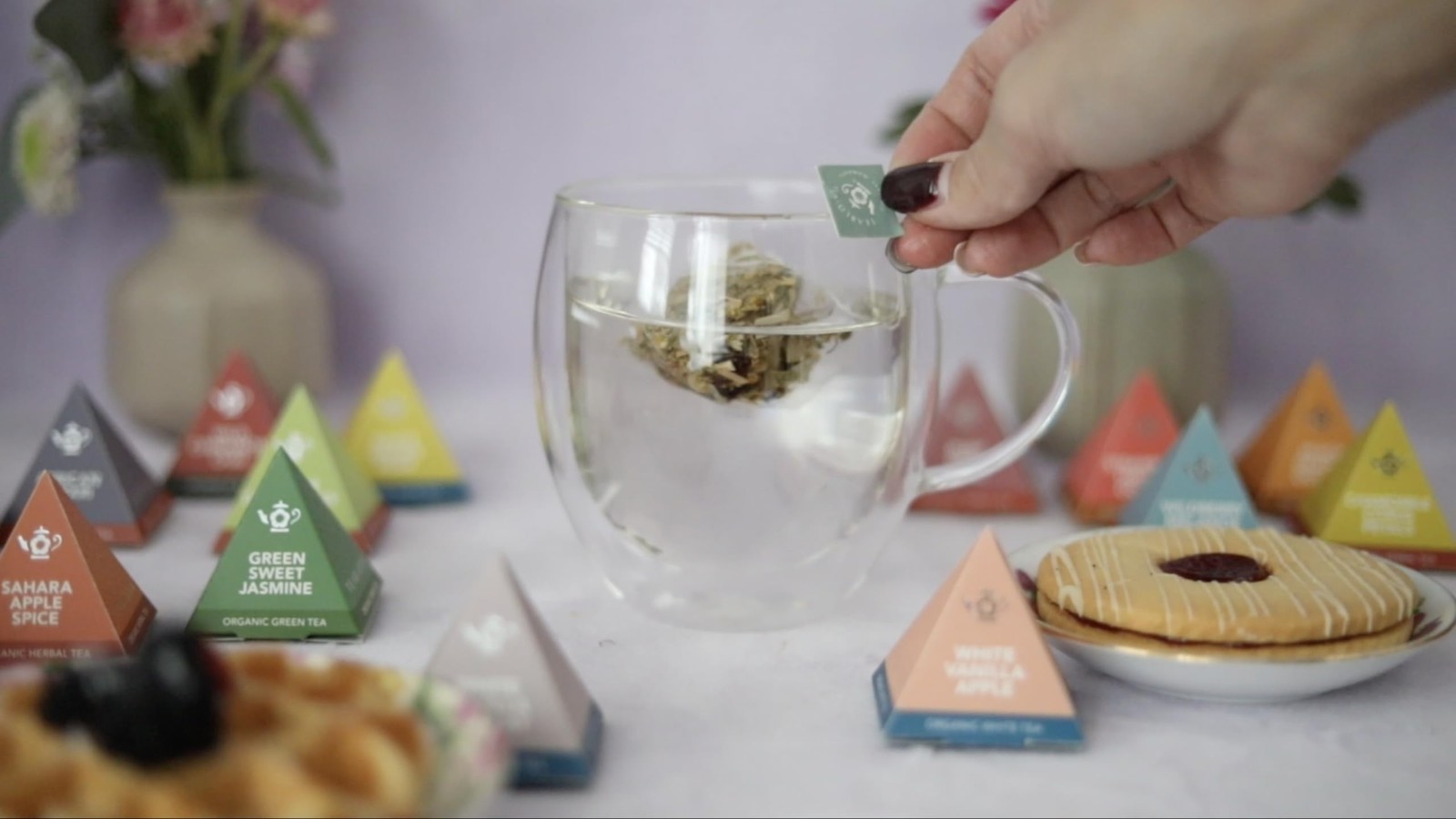 Teabloom – Worlds Finest Pyramid Tea Collection, 24 Varieties of USDA Certifi…