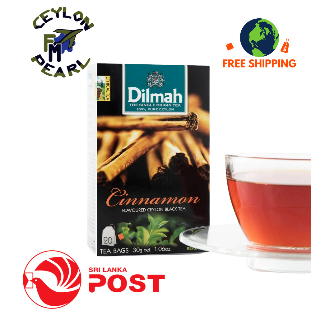 Dilmah Pure Ceylon Black Tea 20 Bags in Flavored and Free Shipping Sri Lanka