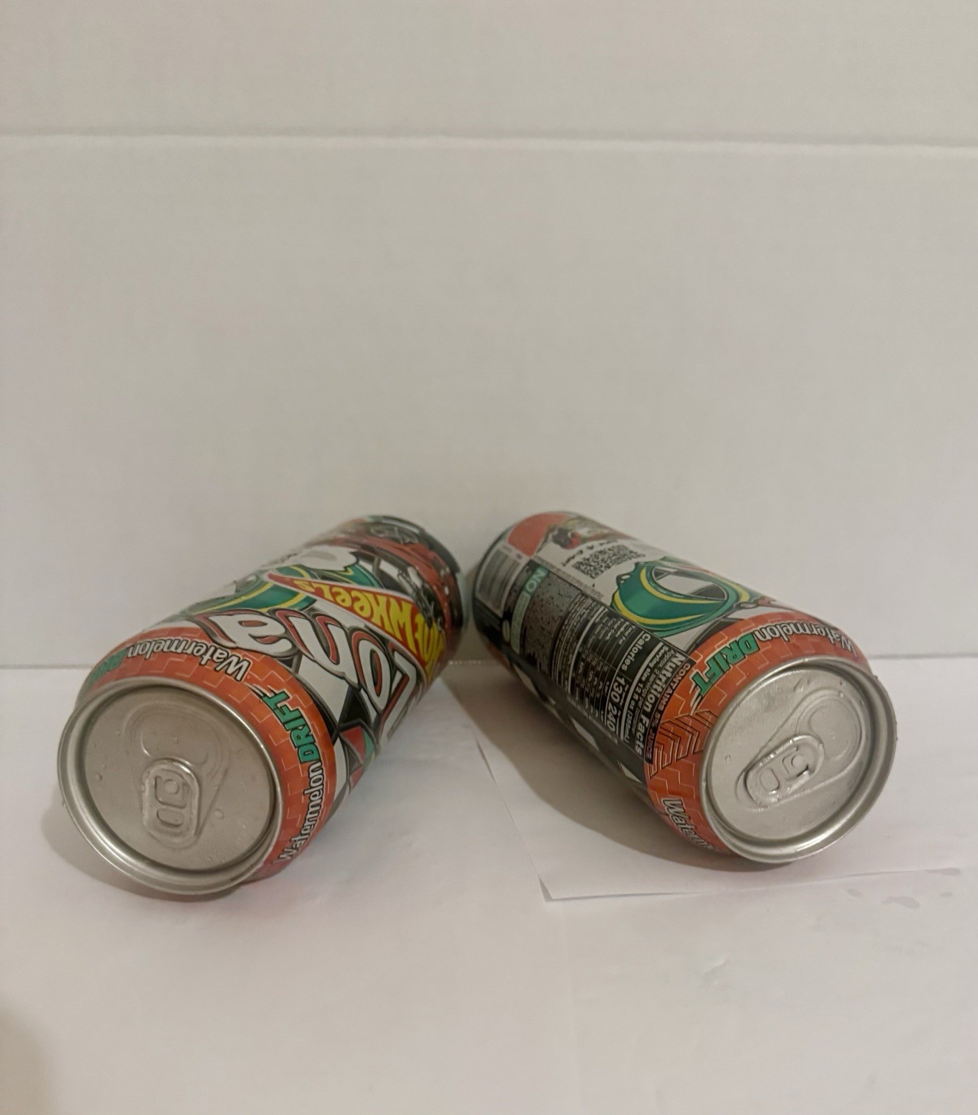 Two Cans Of Arizona x Hot Wheels Watermelon Drift Black And White Tea