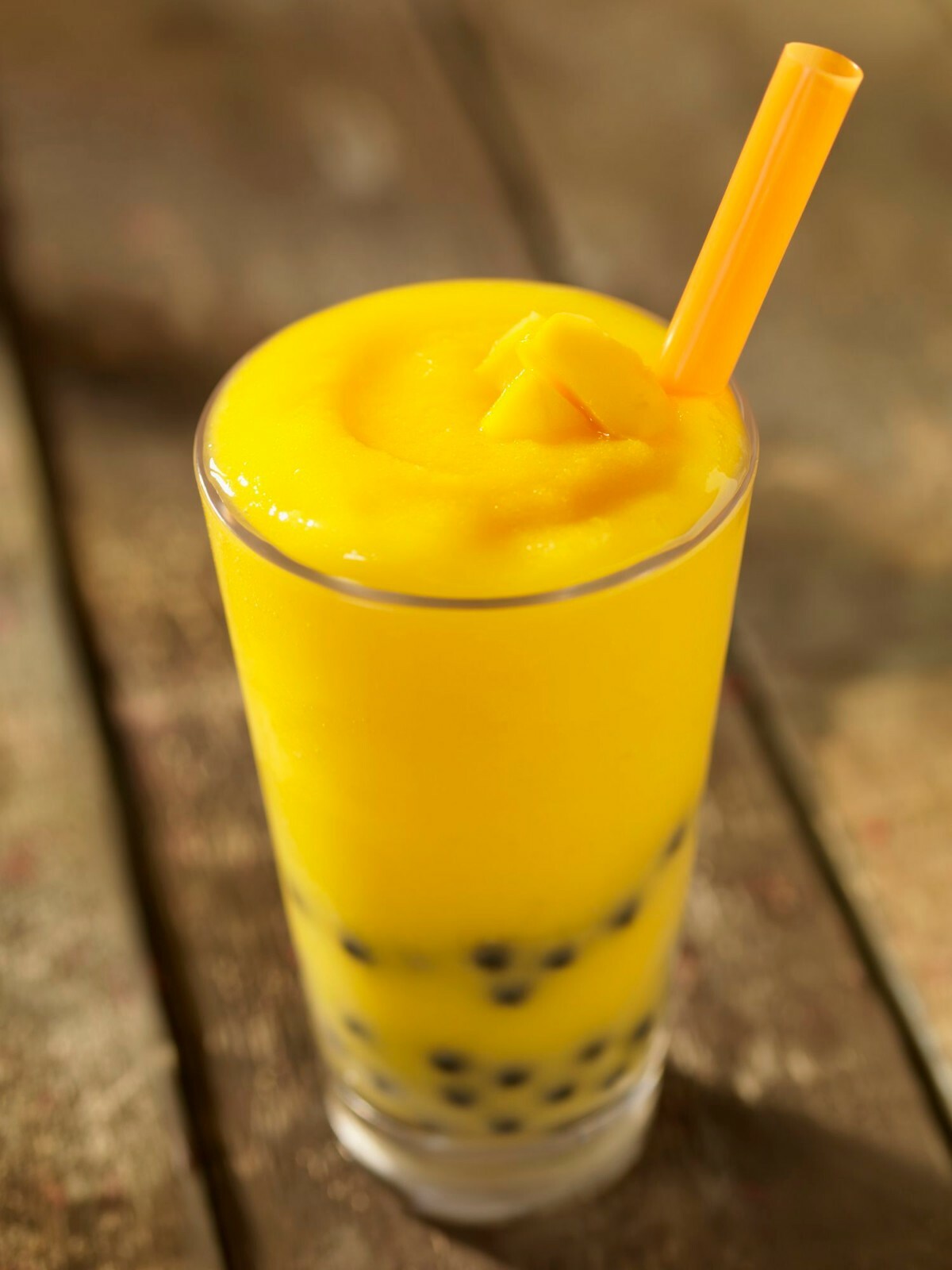 Premium MANGO COCONUT Powder Boba Bubble Tea Tapioca Pearl Smoothie Slushy 12 oz