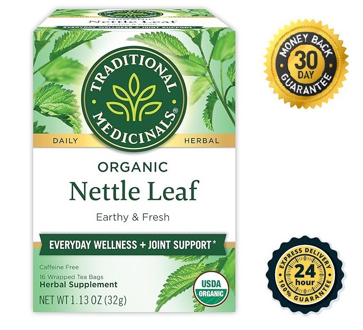 Organic Nettle Leaf Herbal Tea Supports Joint Health & Overall Wellness (Pack 1)