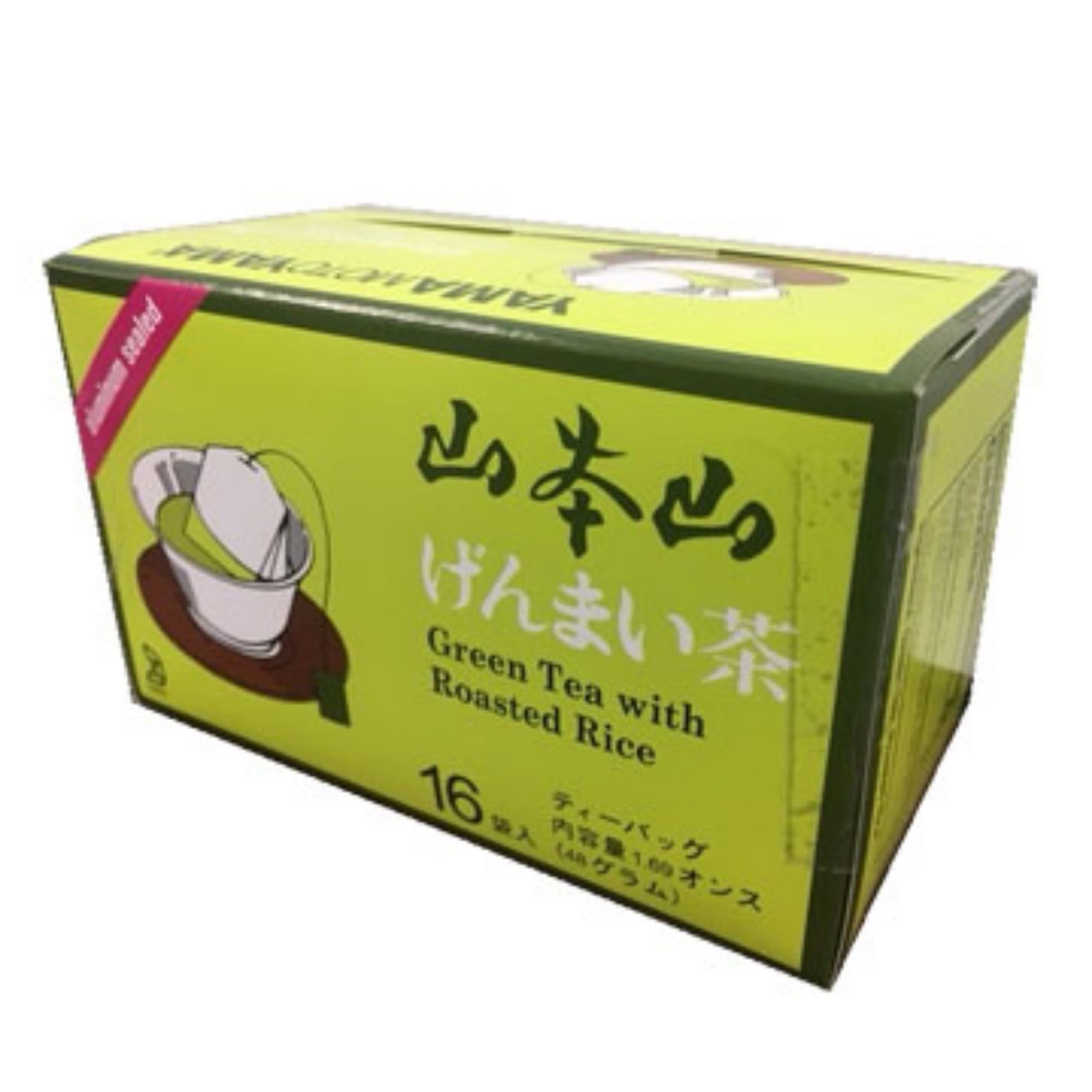 Genmaicha Green Tea With Roasted Rice, 16 Count (Pack Of 6)