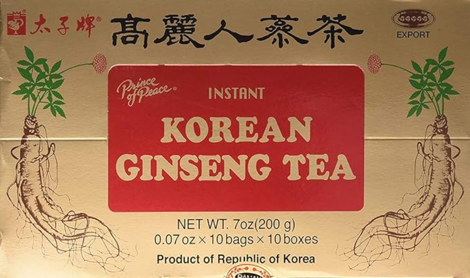 Korean Panax Ginseng Tea – 100 Count-Prince of Peace
