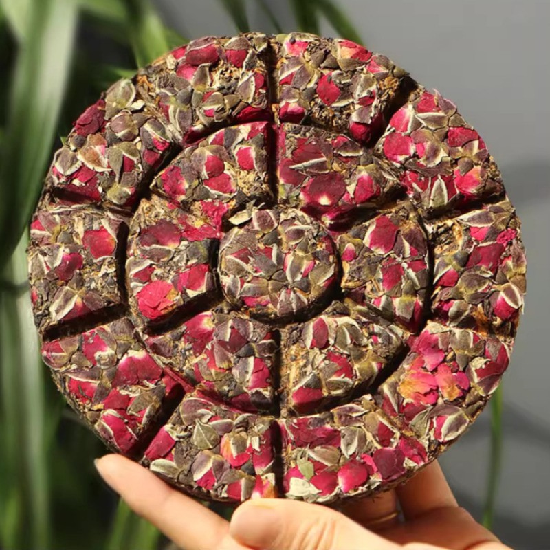 160g Yunnan Double-petaled Rose Black Tea Dianhong Tea Cake Strong Aroma Type